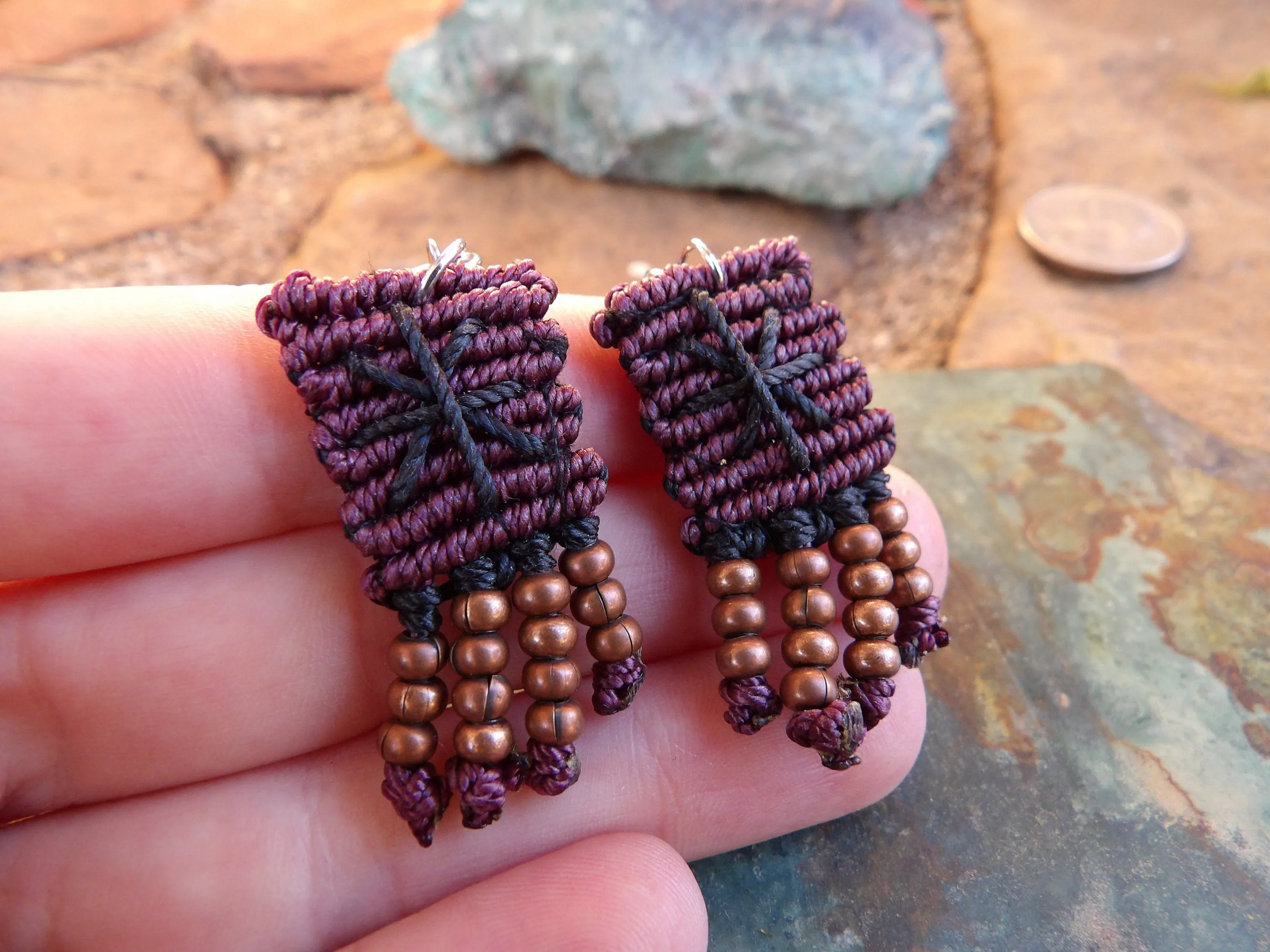 Unique Macrame Earrings