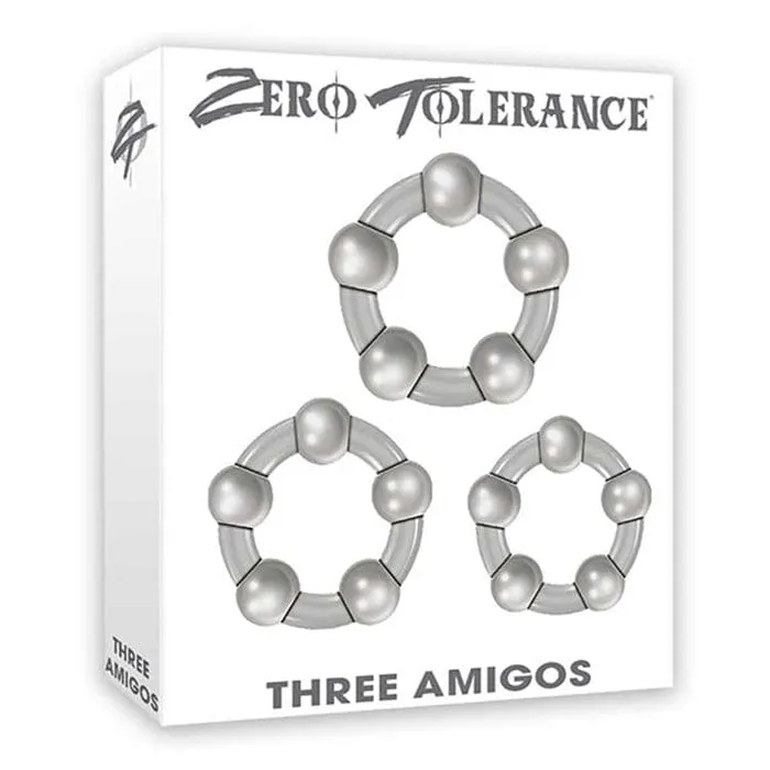 Zero Tolerance Three Amigos Cock Ring Set